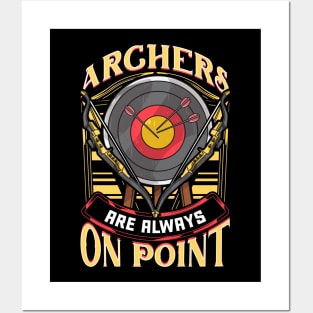 Funny Archers Are Always On Point Archery Pun Posters and Art